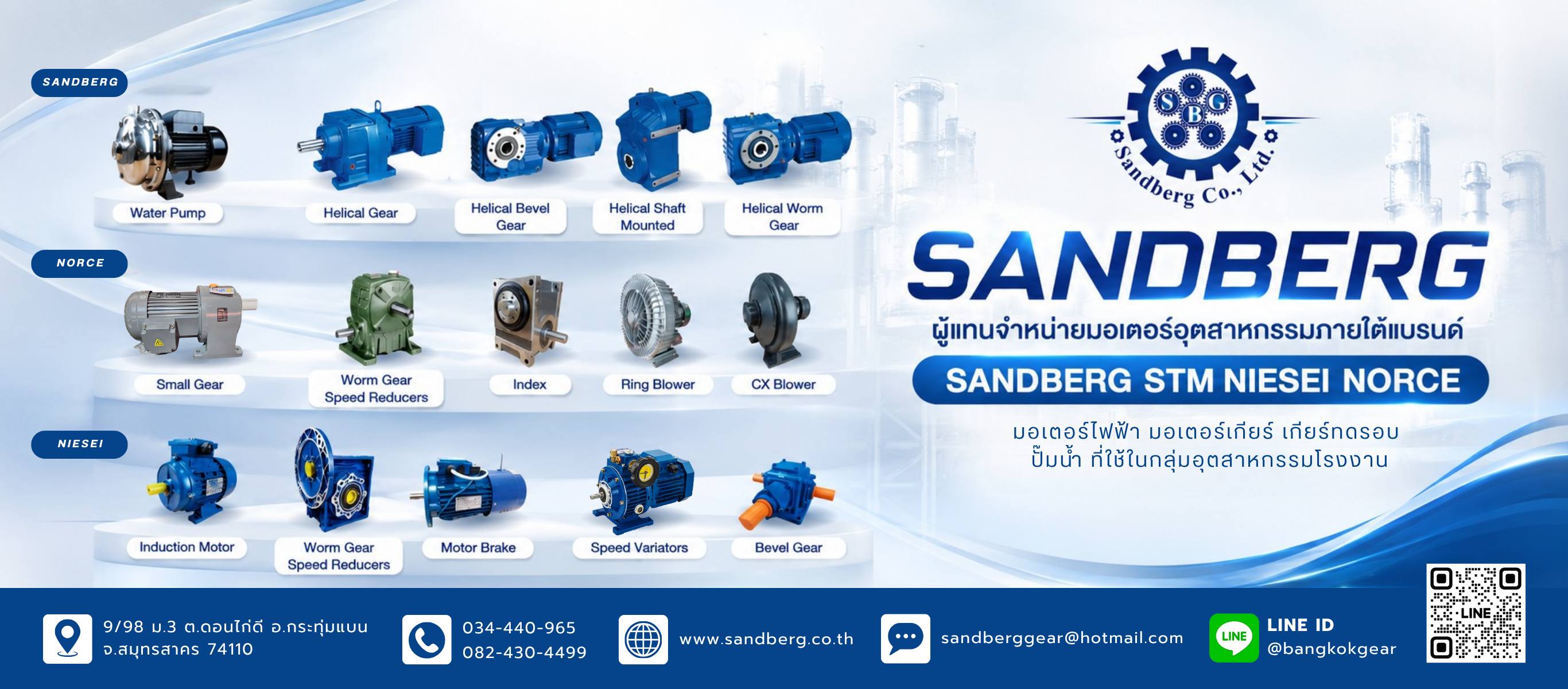 จัดจำหน่ายมอเตอร์ไฟฟ้า มอเตอร์เกีย